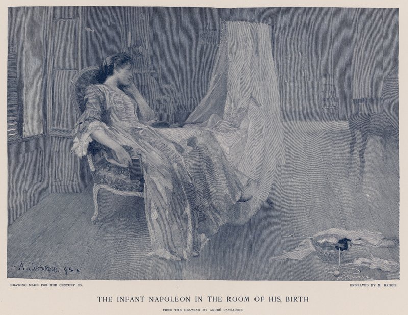 The Infant Napoleon in the Room of His Birth by French School