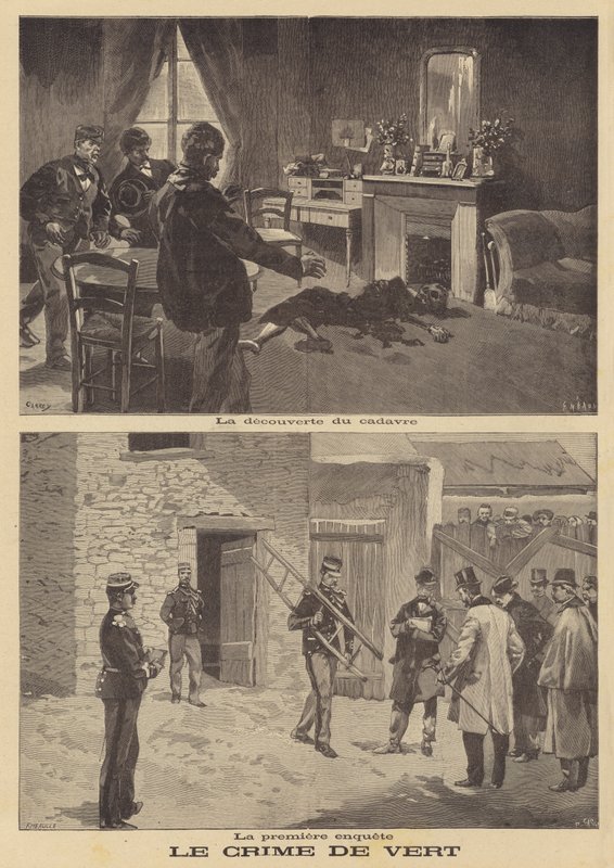 The murder of Madame Benoist at Vert, near Mantes by French School