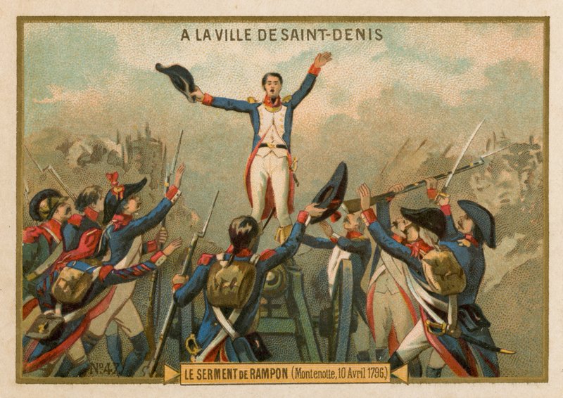 The Oath of Rampon, Montenotte, 10 April 1796 by French School