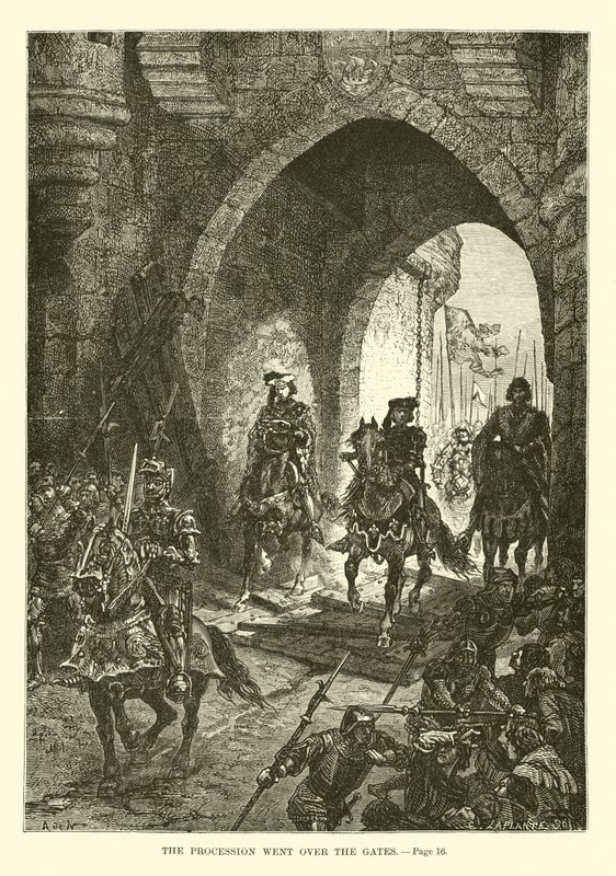 The Procession Went Over the Gates by French School