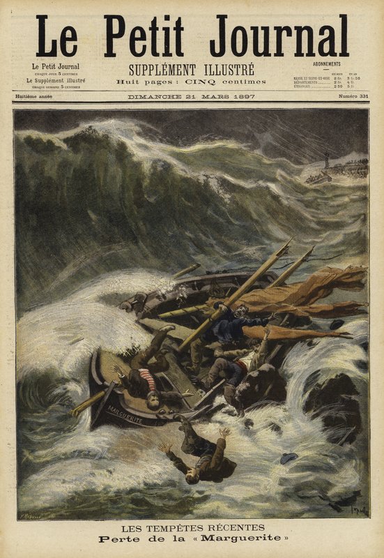 The recent storms, France, 1897 by French School