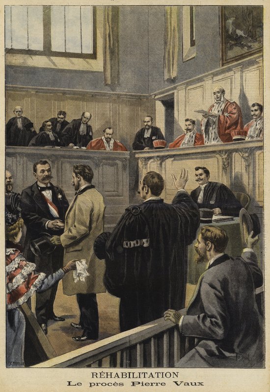 The Rehabilitation of Pierre Vaux, France, 1897 by French School
