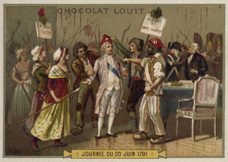 The sans-culottes invade the Tuileries Palace, 20 June 1792 by French School
