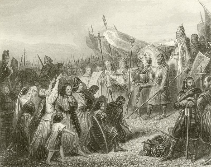 The Submission of Witikind, 785 by French School