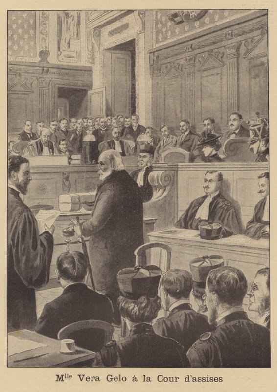 The trial of Vera Gelo by French School
