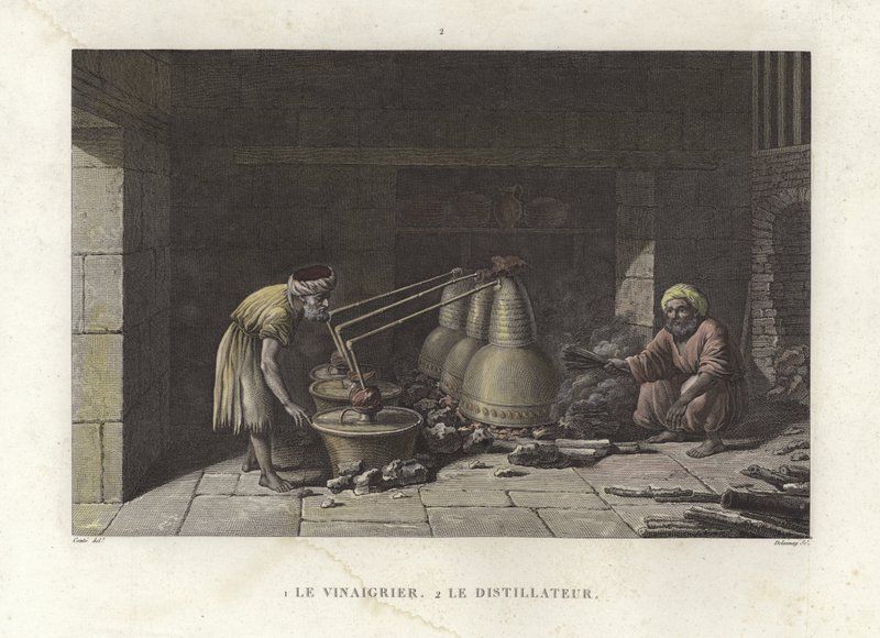 The Vinegar Maker Tending to His Stills by French School