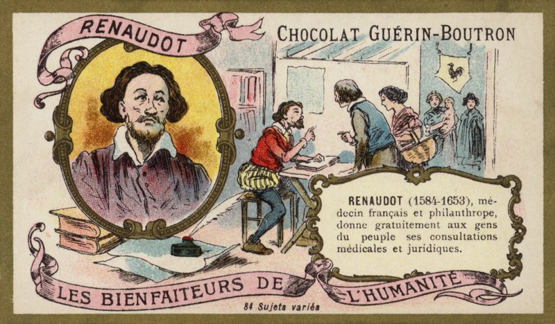 Theophraste Renaudot, French physician and philanthropist by French School