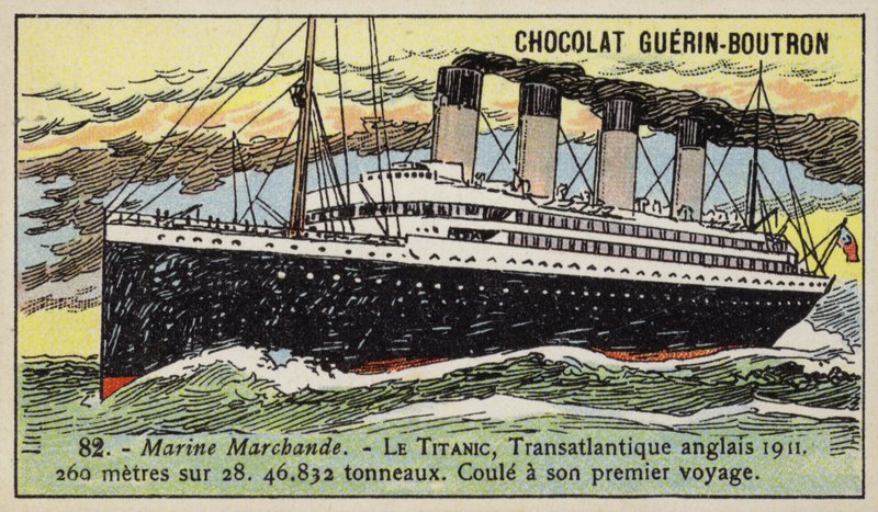 Titanic, British transatlantic liner by French School
