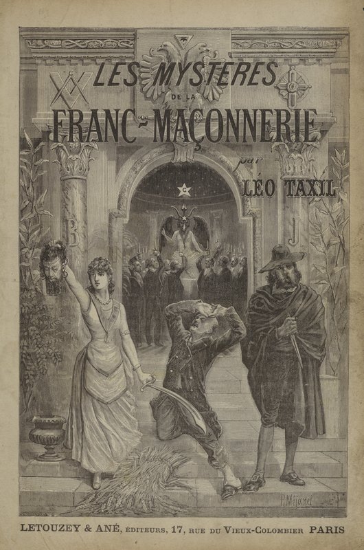 Title page illustration for Les Mysteres de la Franc-Maçonnerie Devoiles by French School