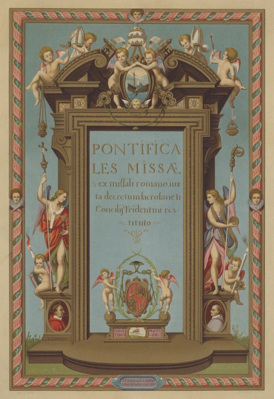 Title Page of Missal Pontifical by French School