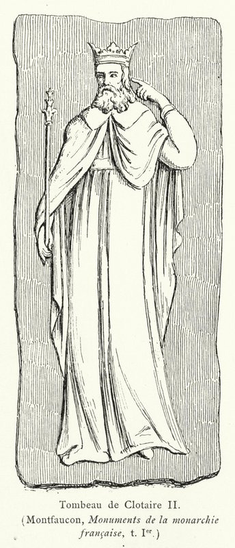 Tomb of Clotaire II by French School