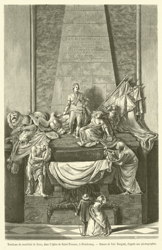 Tomb of Marshal de Saxe, in the Church of Saint-Thomas, in Strasbourg by French School