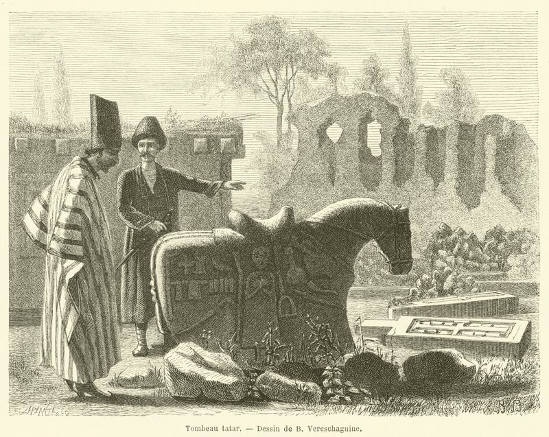 Tatar Tomb (engraving) by French School