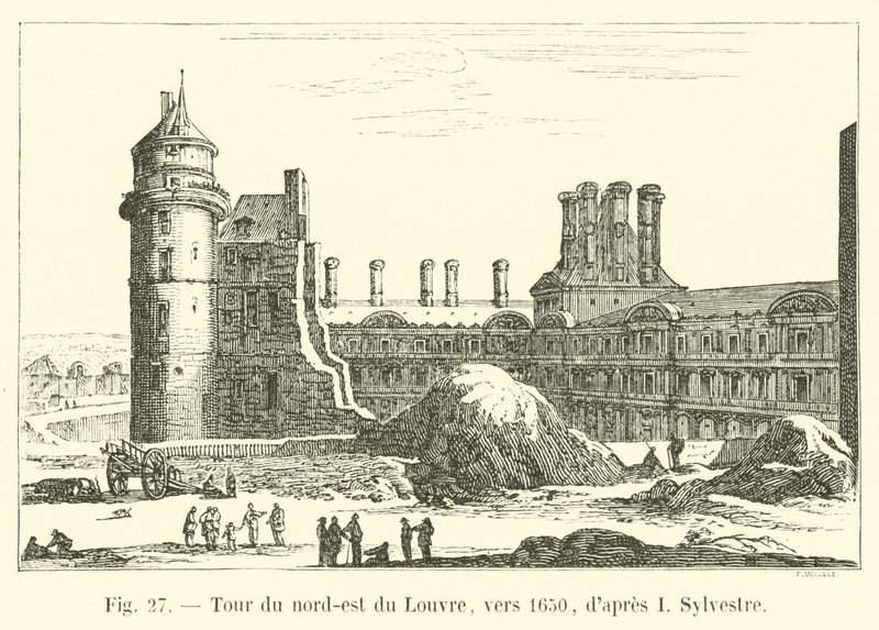 Northeast tower of the Louvre, around 1650, after I Sylvestre by French School