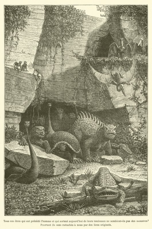 All These Beings That Preceded Man and Emerge from Their Tombs Today Do They Not Seem Like Monsters? Yet They Are Linked to Us by Original Bonds by French School