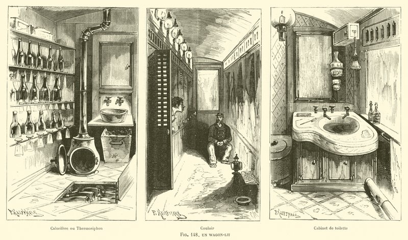 A Sleeping Car by French School