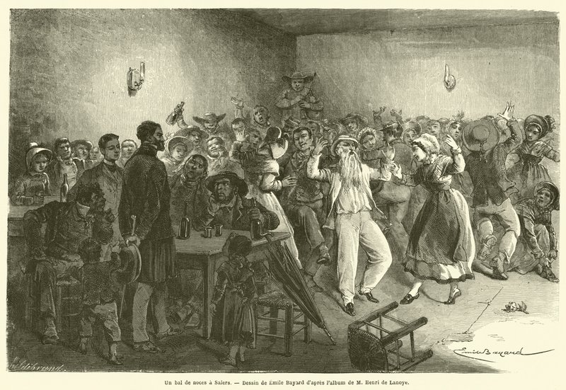 A Wedding Ball in Salers by French School