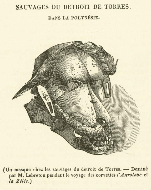 A Mask among the Savages of the Torres Strait by French School