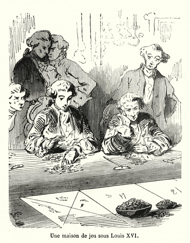 A Gambling House under Louis XVI by French School