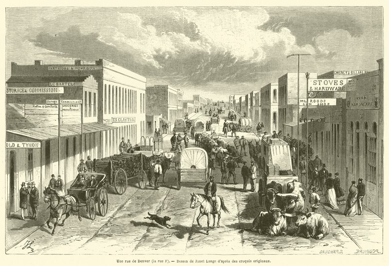A street in Denver, F Street by French School