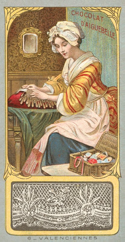 Valenciennes lace by French School