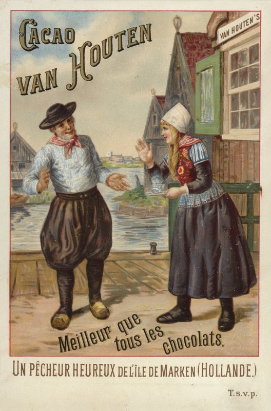 Van Houton Chocolate - Dutch Couple by French School