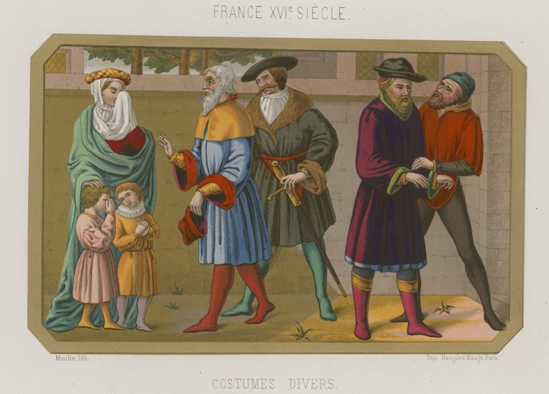 Various Fashions of 16th-Century France by French School