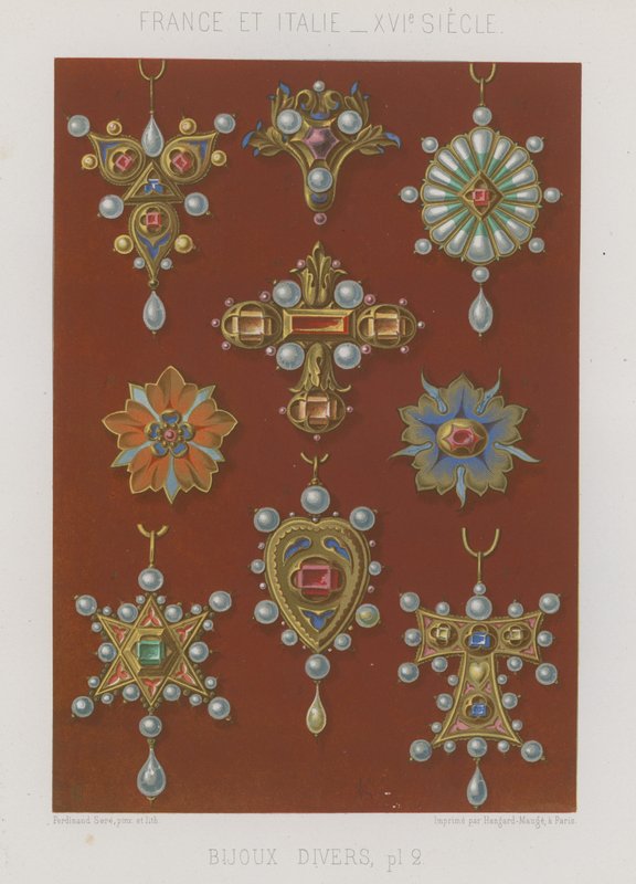 Various Pieces of Jewellery by French School
