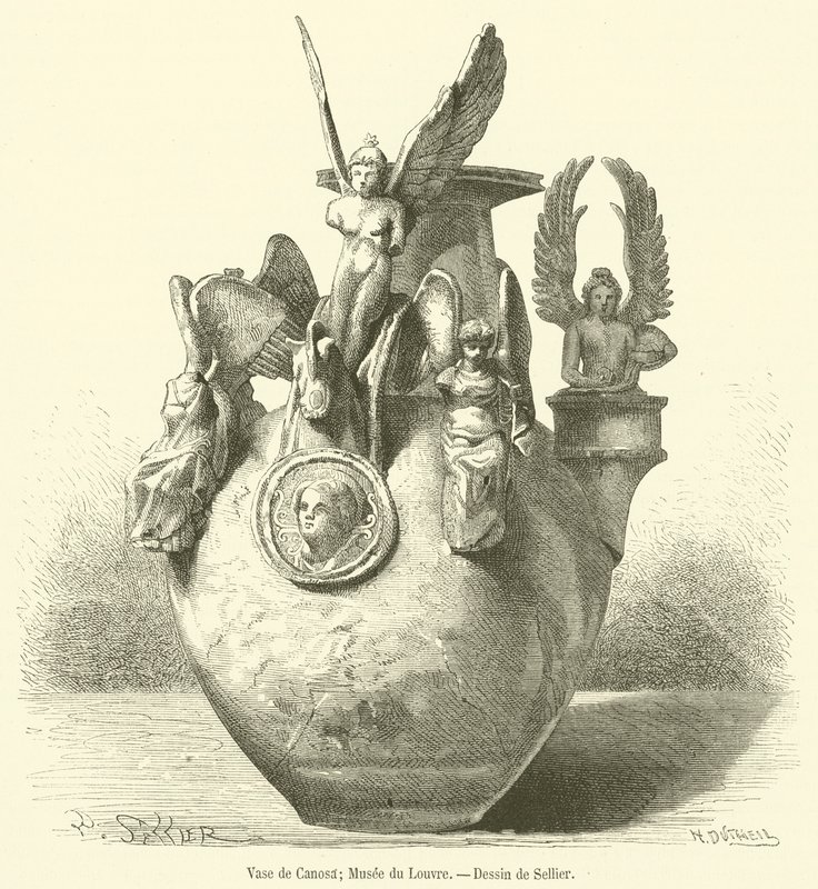 Vase of Canosa, Louvre Museum by French School