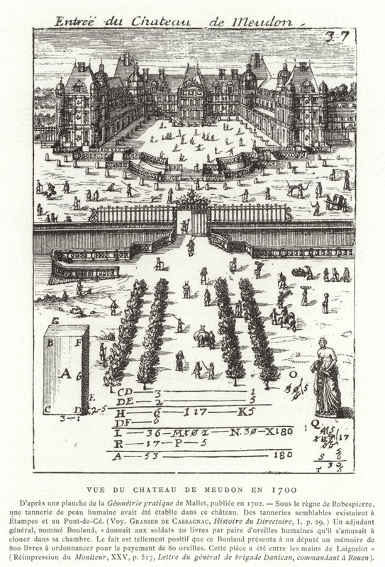 View of the Chateau de Meudon in 1700 by French School