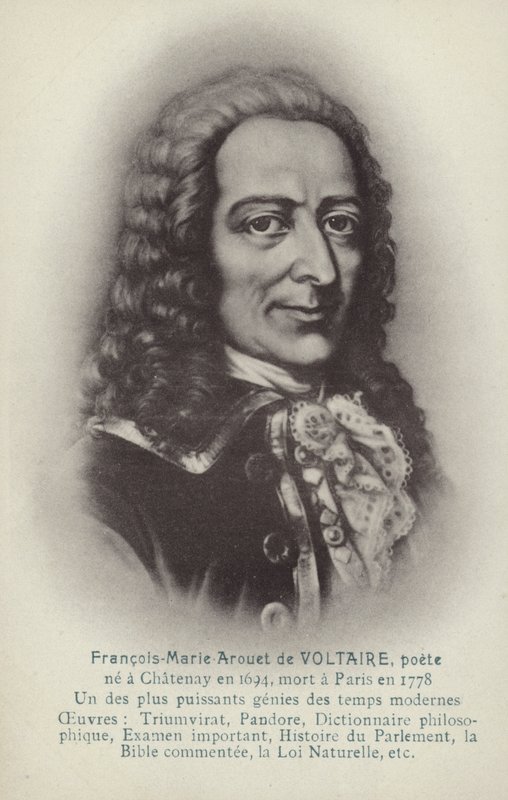 Voltaire, French Writer, Philosopher and Playwright by French School