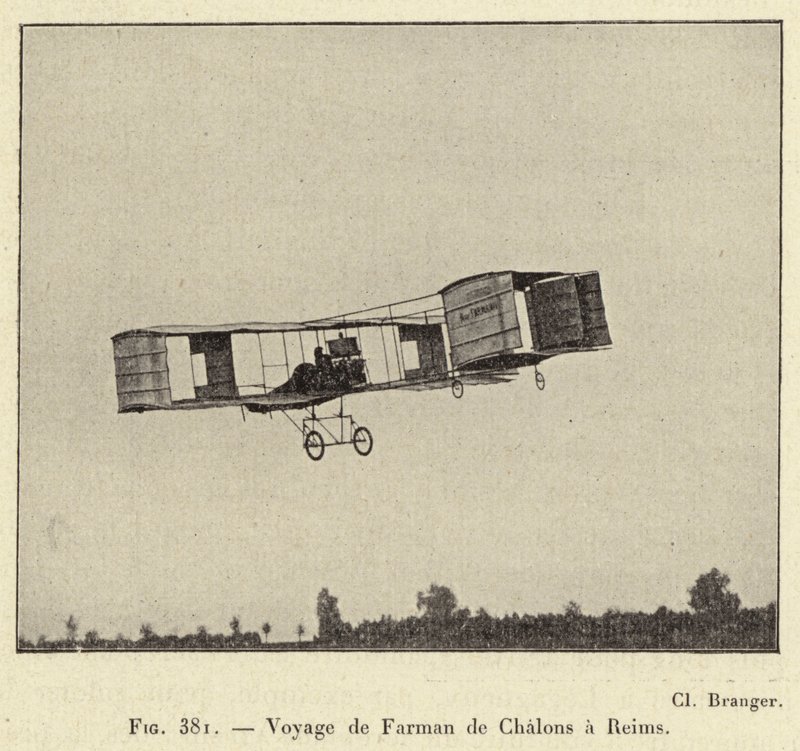 Voyage of Farman from Chalons to Reims by French School