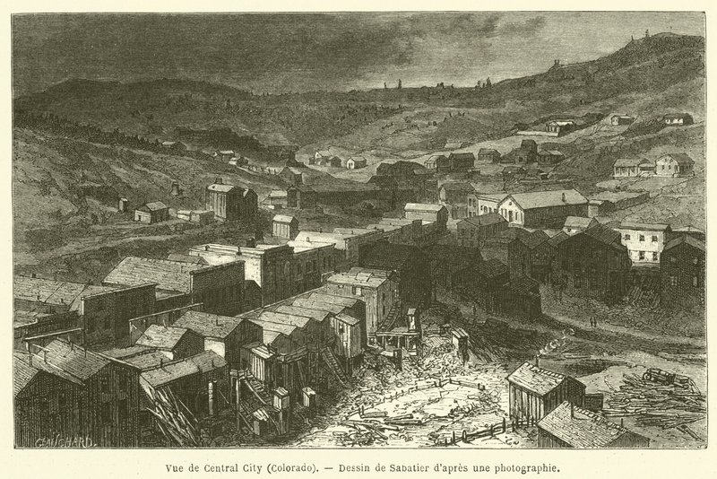View of Central City, Colorado by French School