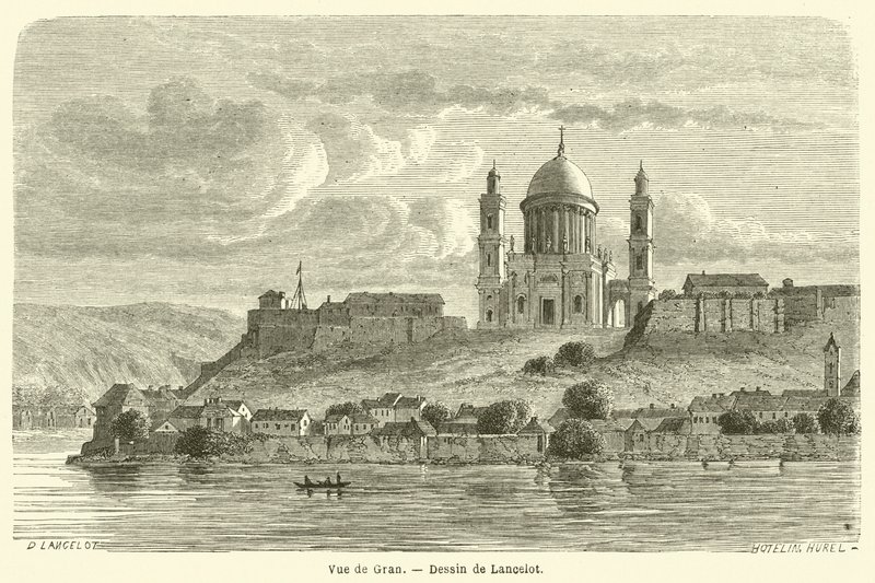 View of Gran (engraving) by French School