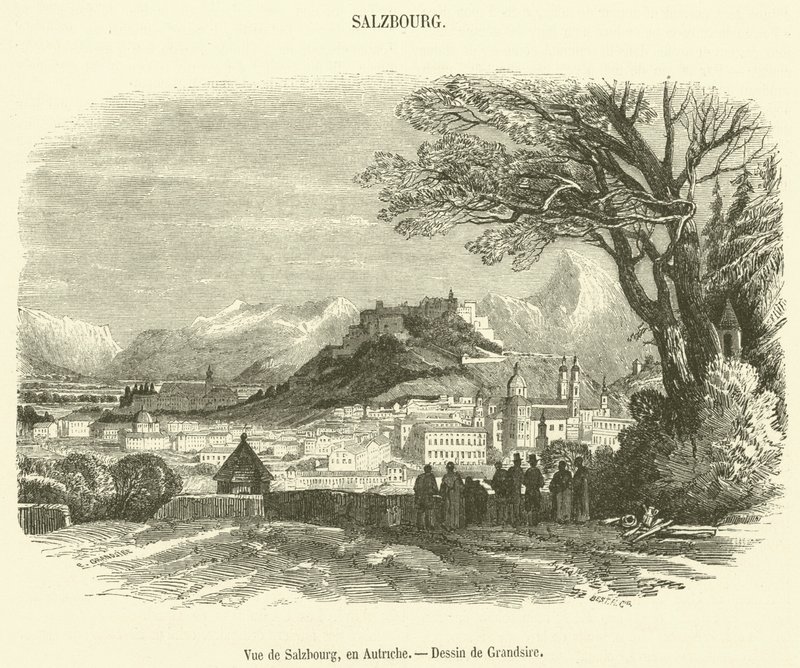 View of Salzburg, Austria by French School