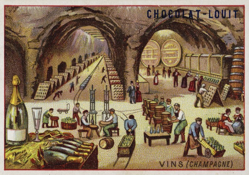 Winemaking (Champagne) by French School