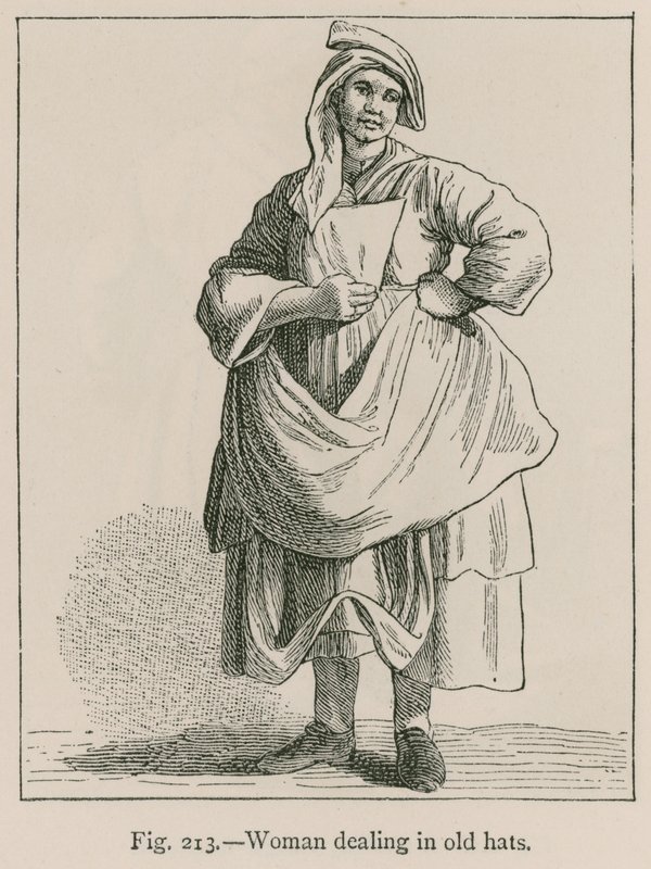 Woman Dealing in Old Hats by French School