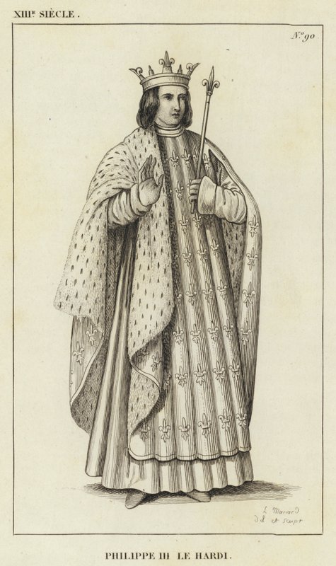 13th Century, Philip III the Bold (engraving) by French School