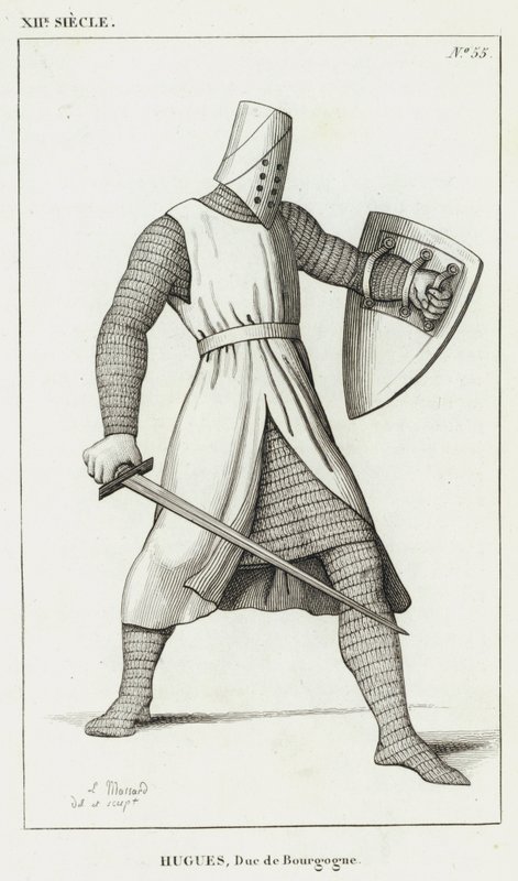 12th Century, Hugues, Duke of Burgundy (engraving) by French School