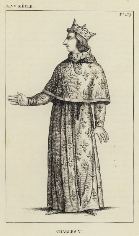 14th Century, Charles V (engraving) by French School