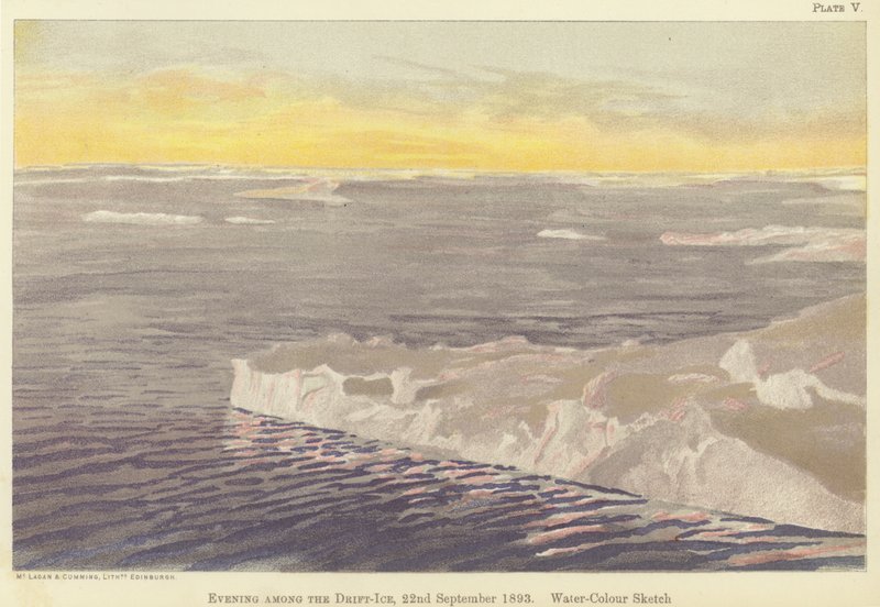 Evening Among the Drift-Ice, 22 September 1893 by Fridtjof Nansen