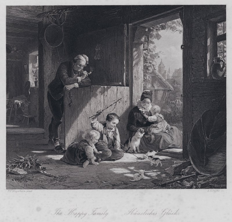 The Happy Family by Friedrich Edouard Meyerheim