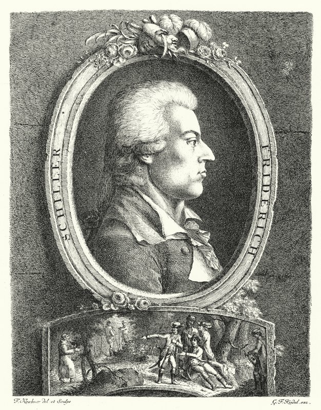Friedrich Schiller, German poet, playwright and philosopher by Friedrich Kirschner