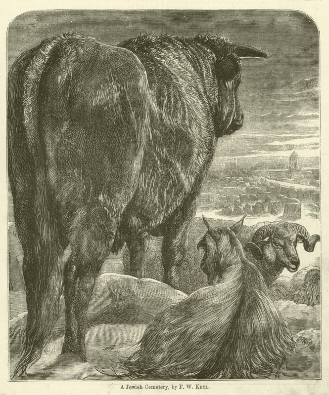A Jewish Cemetery by Friedrich Wilhelm Keyl