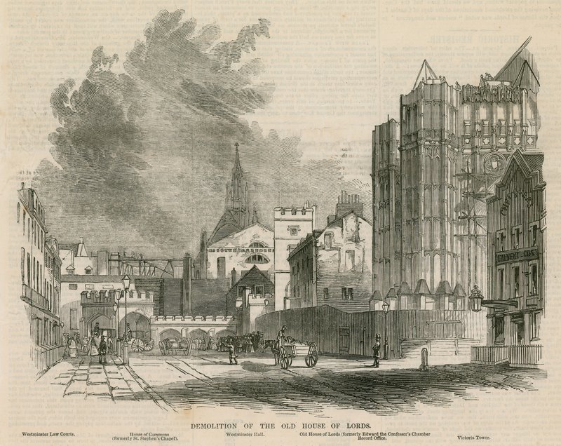 Demolition of the Old House of Lords by G.F. Sargent