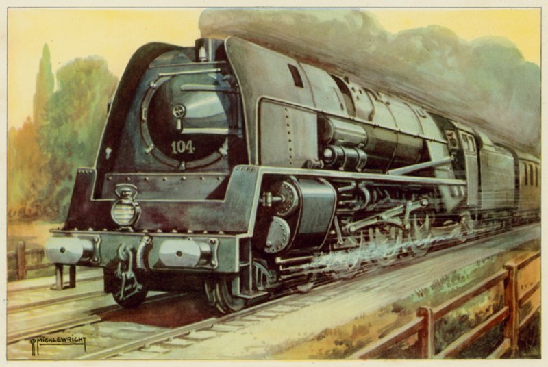 Belgian National Railways, Streamlined Express Passenger Locomotive by G.P. Micklewright