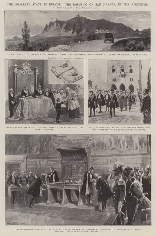 The Smallest State in Europe, the Republic of San Marino, in the Apennines by G.S. Amato