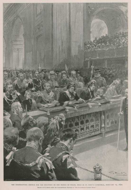 Service of thanksgiving for the recovery of the Prince of Wales from illness, St Paul