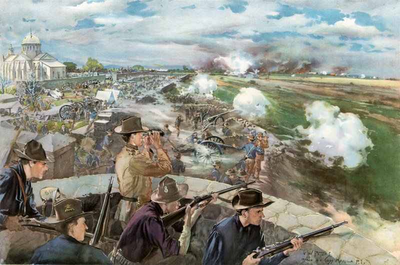 The Battle before Caloocan, February 10, 1899--View from the Chinese Church by G. W. Peters