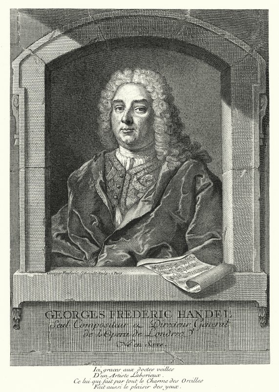 George Frideric Handel, German Baroque composer by Georg Friedrich Schmidt